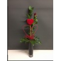 Single Red Rose in a vase