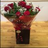 Red Rose Aqua Packed Bouquet